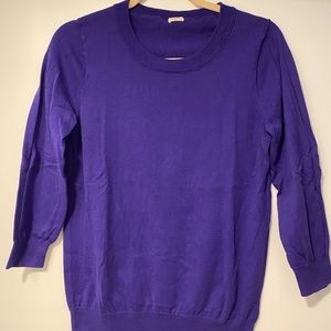 Purple jcrew sweater